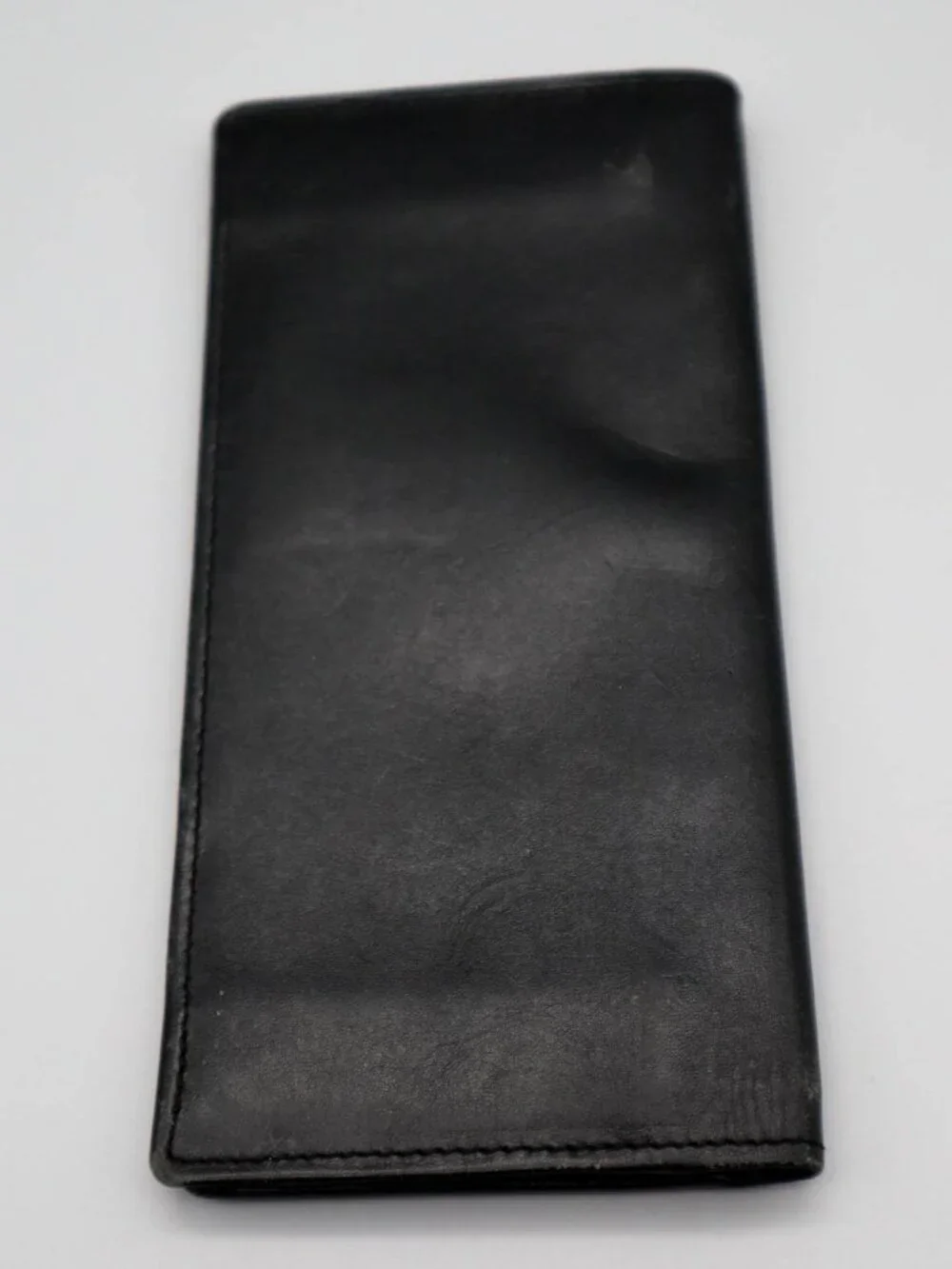 Vintage Christian Dior Black Leather Slim Bi-fold Wallet Continental Billfold - Picture 4 of 4